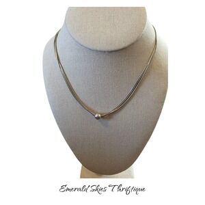 SILPADA STERLING SILVER 925 THOREAU MULTI-STRAND CHAIN BALL NECKLACE. Free ship